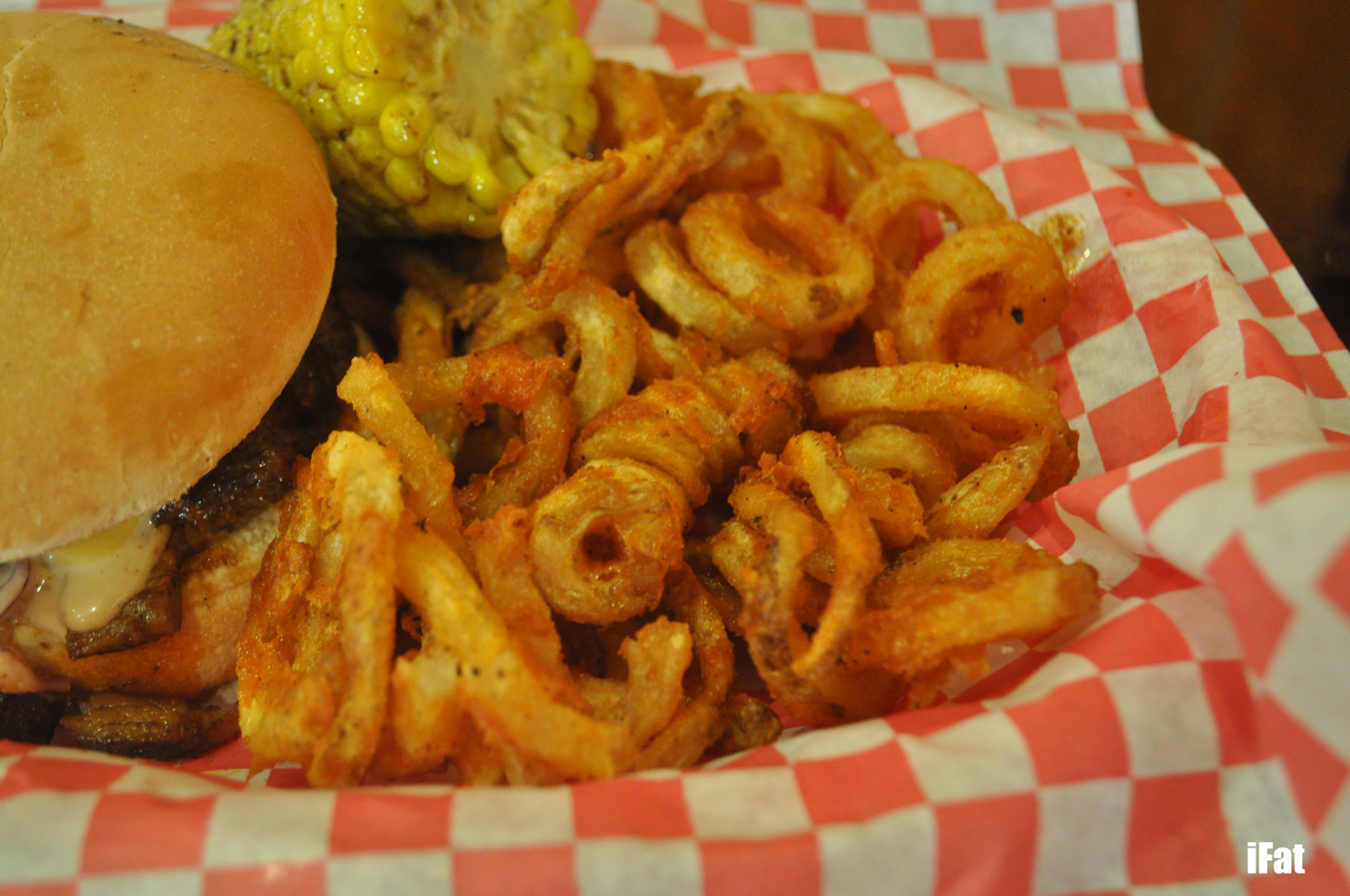 Curly fries at Memphis Wings, Casula