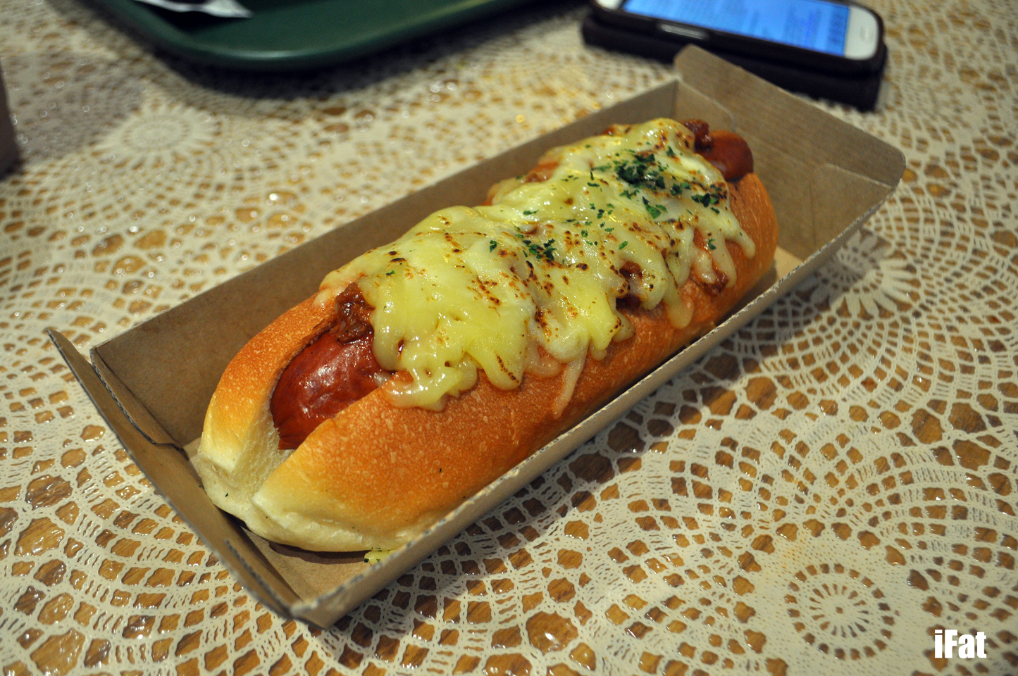 Hot dog at Dog Dog Japon, CBD