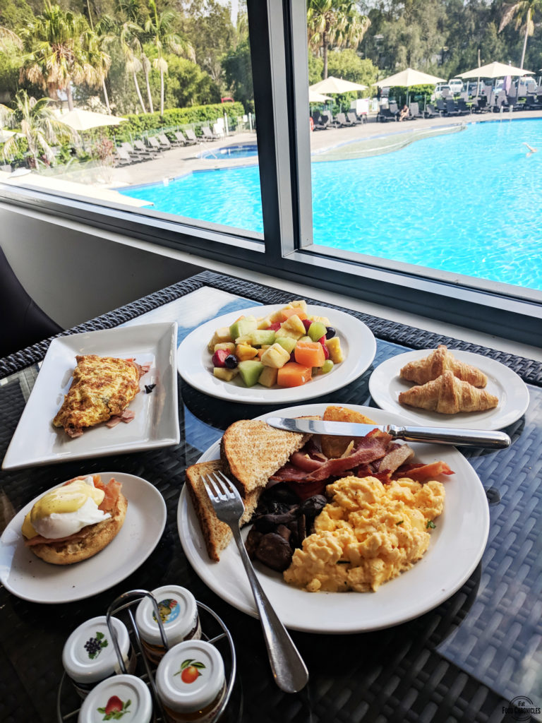 Redsalt's signature breakfast by the pool