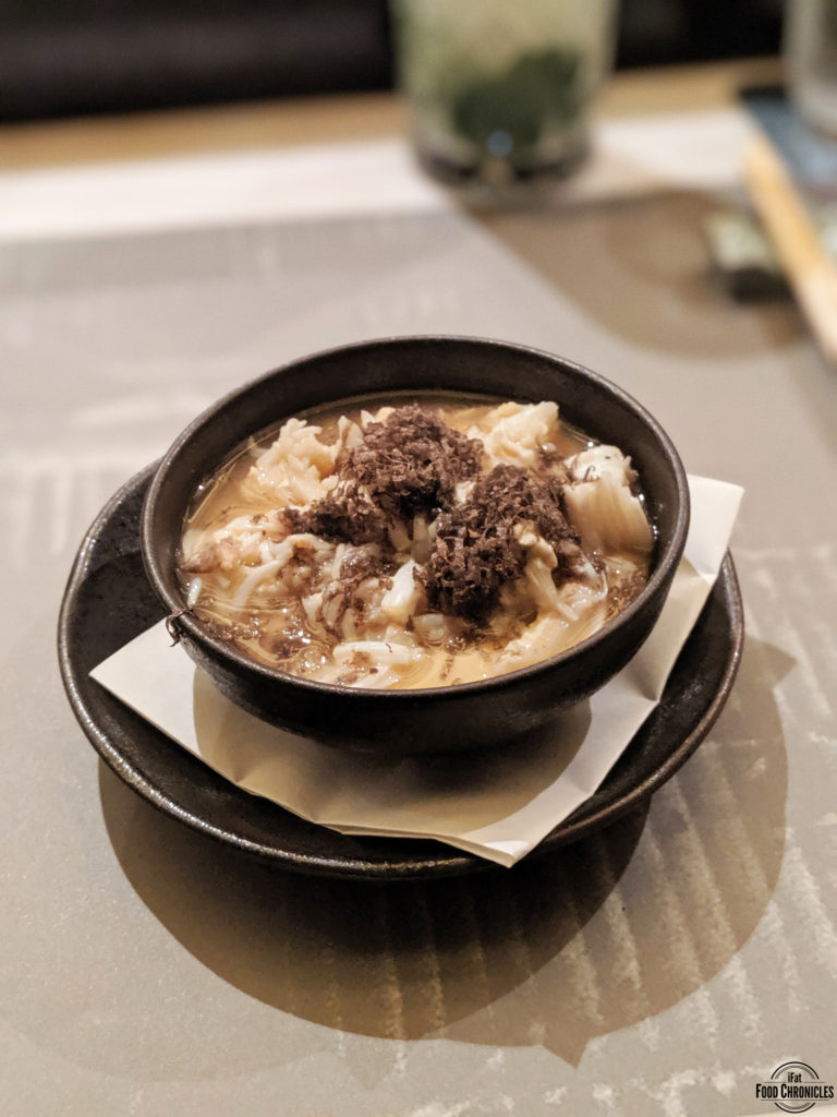Crab chawanmushi with truffle