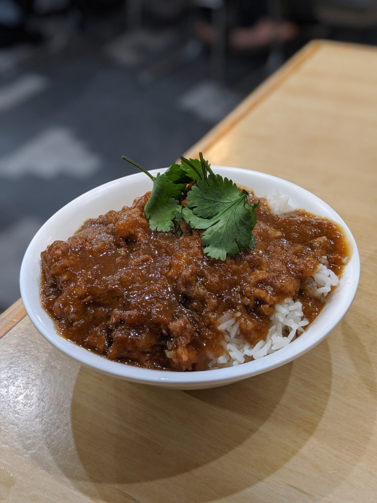 Pork mince with rice from Mother Chu's Taiwanese Gourmet